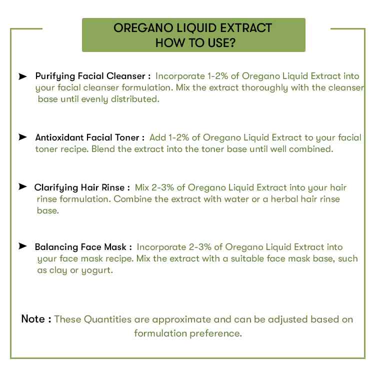 How to use Oregano Liquid Extract