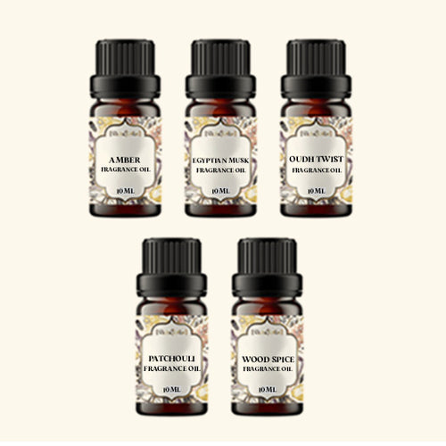 5 Oriental / Amber Fragrance Oils Sample Kit