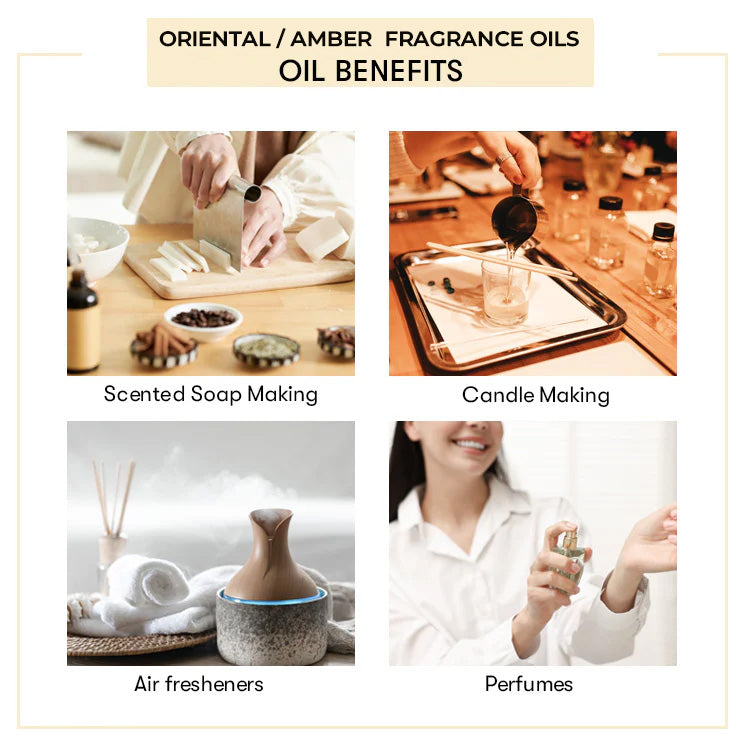 Oriental / Amber Fragrance oils benefits 