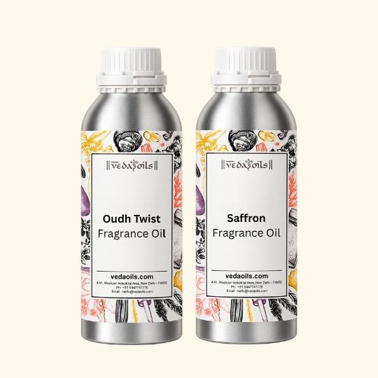 Oudh Twist Fragrance Oil + Saffron Fragrance Oil - Combo Pack