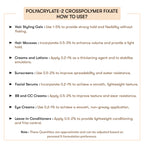 How to Use POLYACRYLATE-2-CROSSPOLYMER-FIXATE
