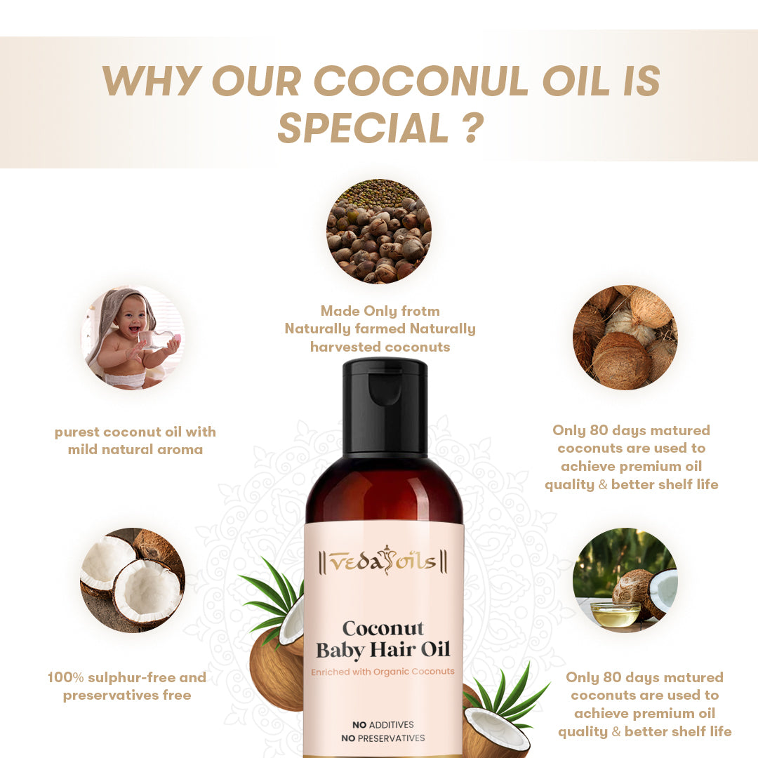 Coconut Baby Hair Oil