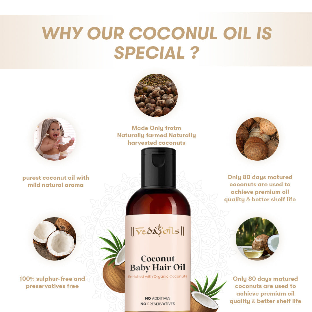 Sweet Almond Baby Oil  + Coconut Baby Hair Oil