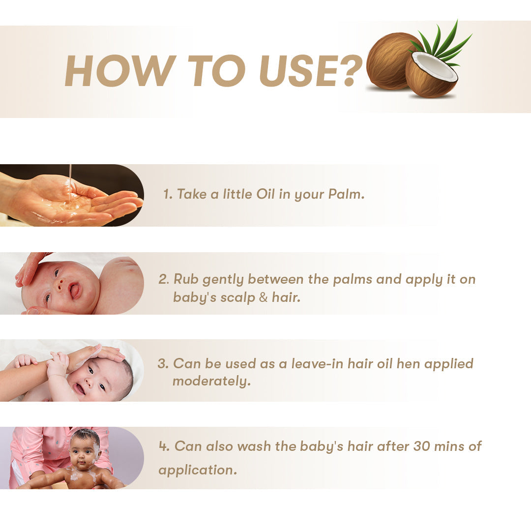 Sweet Almond Baby Oil  + Coconut Baby Hair Oil