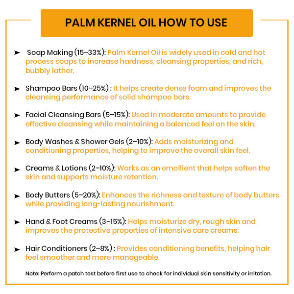 How to  Use Palm Kernel Oil