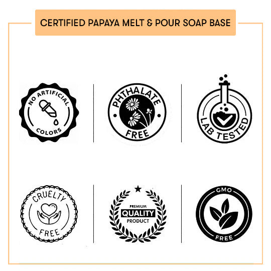 Certified Papaya Melt & Pour Soap Base