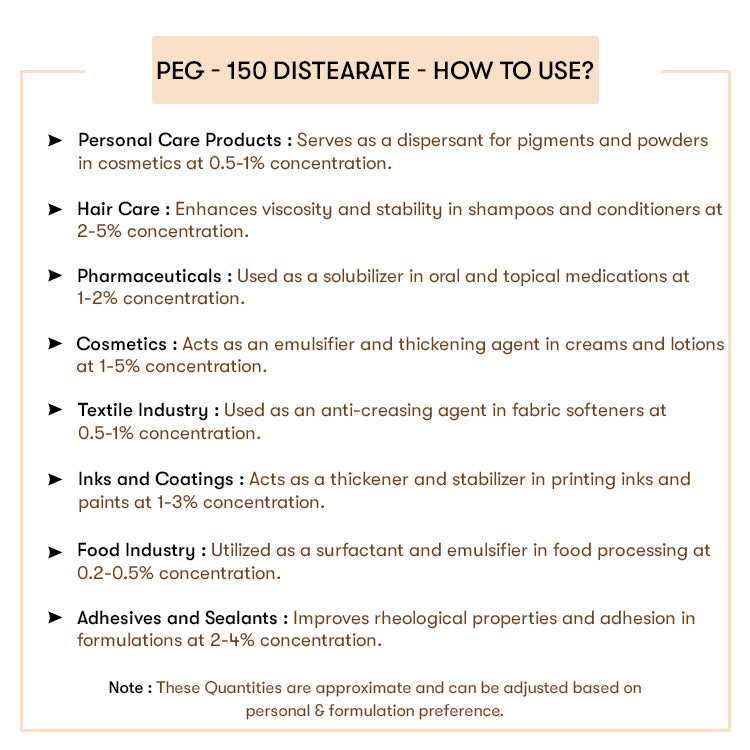 How to Use Peg---150-Distearate
