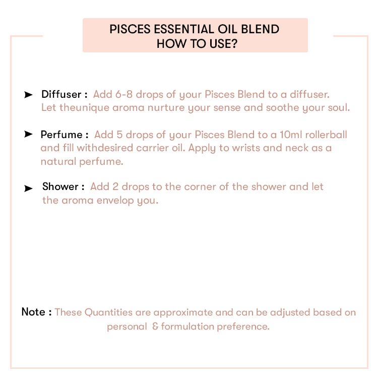How to use Pisces Essential Oil Blend
