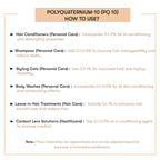 How to Use Polyquaternium-10 (Pq 10)