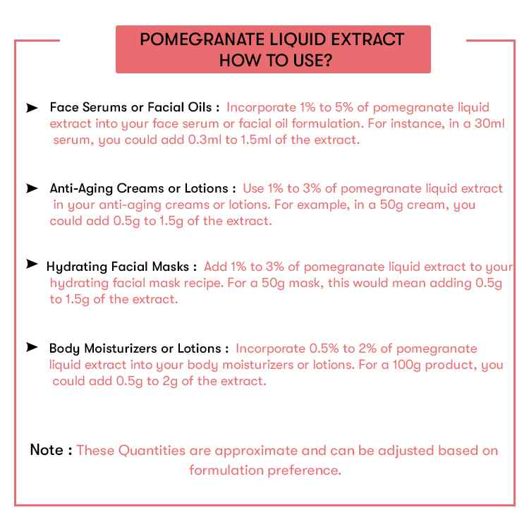 How to use Pomegranate Liquid Extract