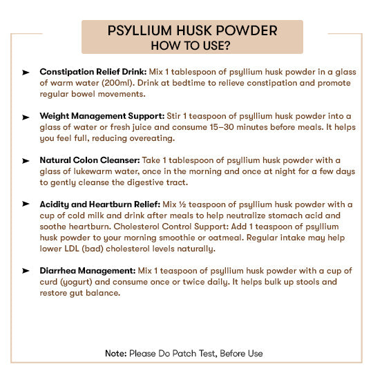 How to Use Psyllium Husk Powder 