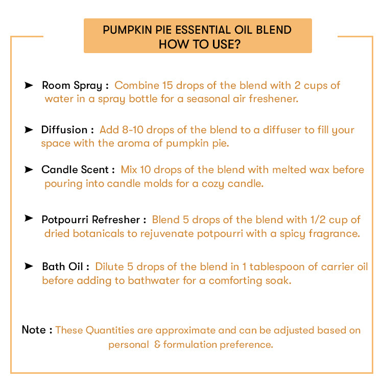 How to use Pumpkin Pie Essential Oil Blend
