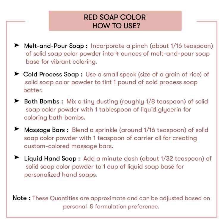 How to use Matte Red Soap Color