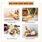 Uses of Red Wine Soap Base