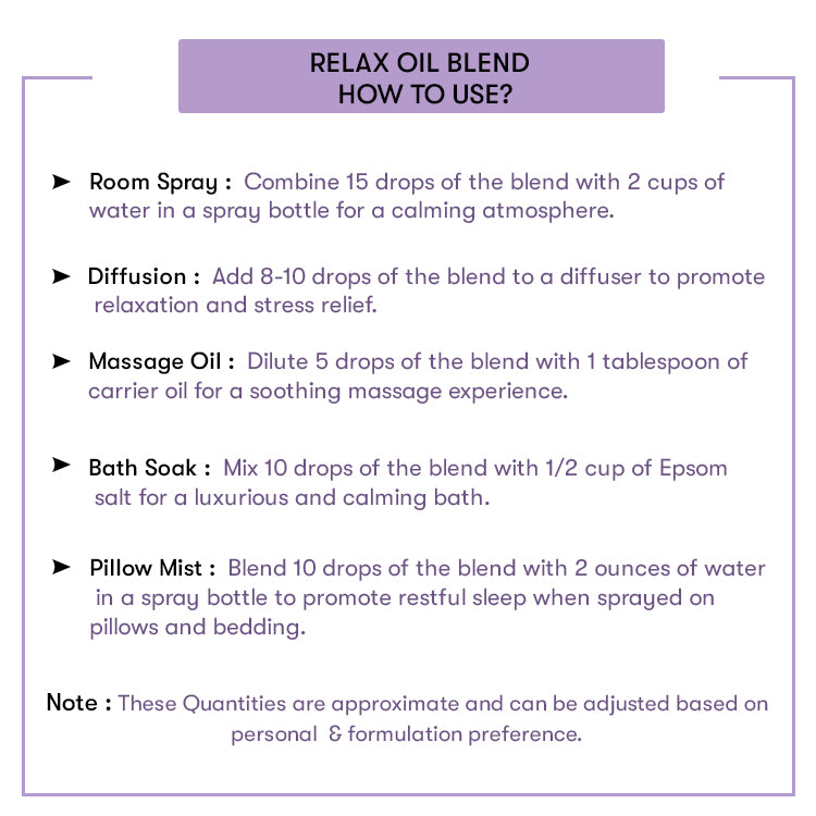 How to use Relaxing Oil Blend
