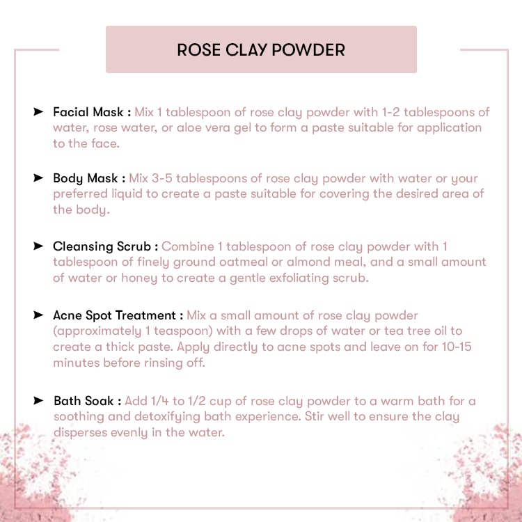 Rose Clay Powder Recipe