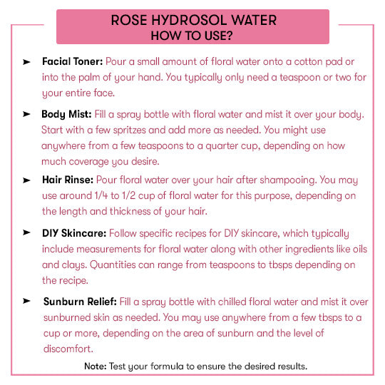 How to Use Rose hydrosol Water 