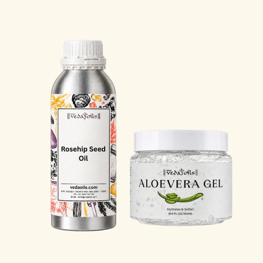 Rosehip Seed Oil + Pure Aloe Vera Gel - Combo Pack | 100 Gm Each