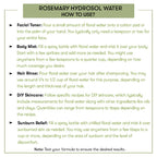 How to use Rosemary hydrosol Water 
