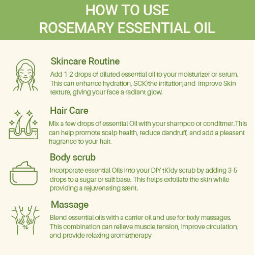 Rosemary essential Oil uses