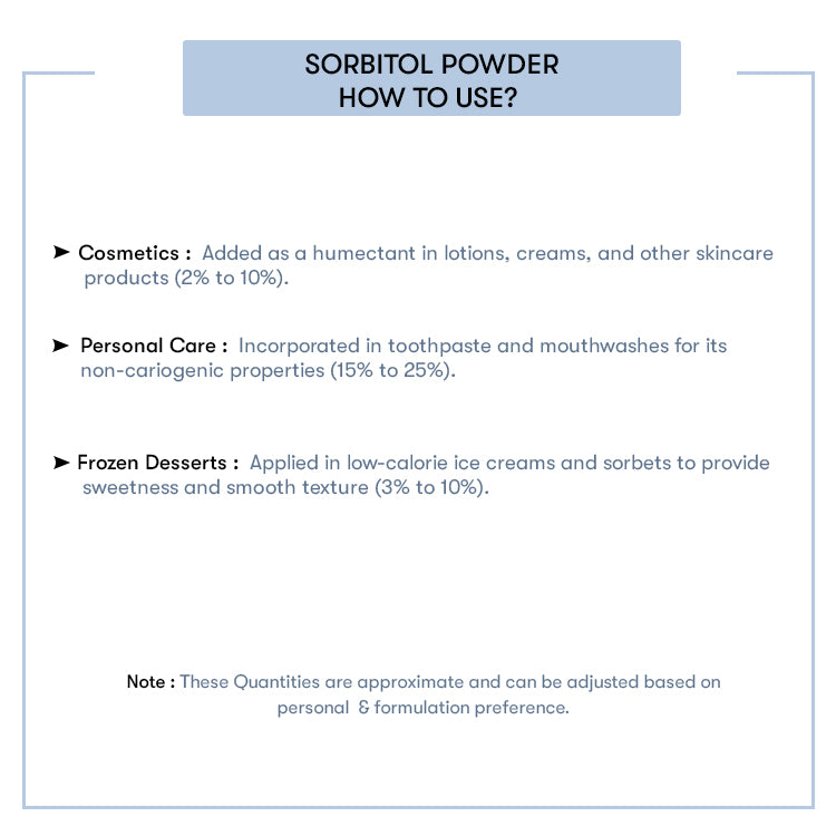 How to Use Sorbitol Powder