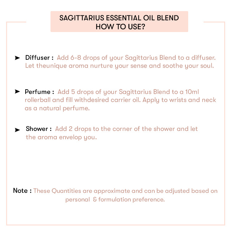 How to use Sagittarius Essential Oil Blend