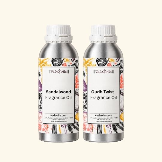 Sandalwood Fragrance Oil + Oudh Twist Fragrance Oil - Combo Pack
