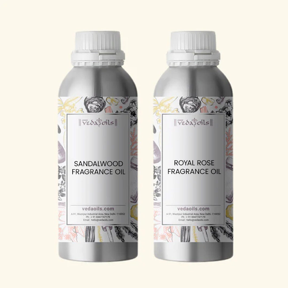 Sandalwood Fragrance Oil + Royal Rose Fragrance Oil 