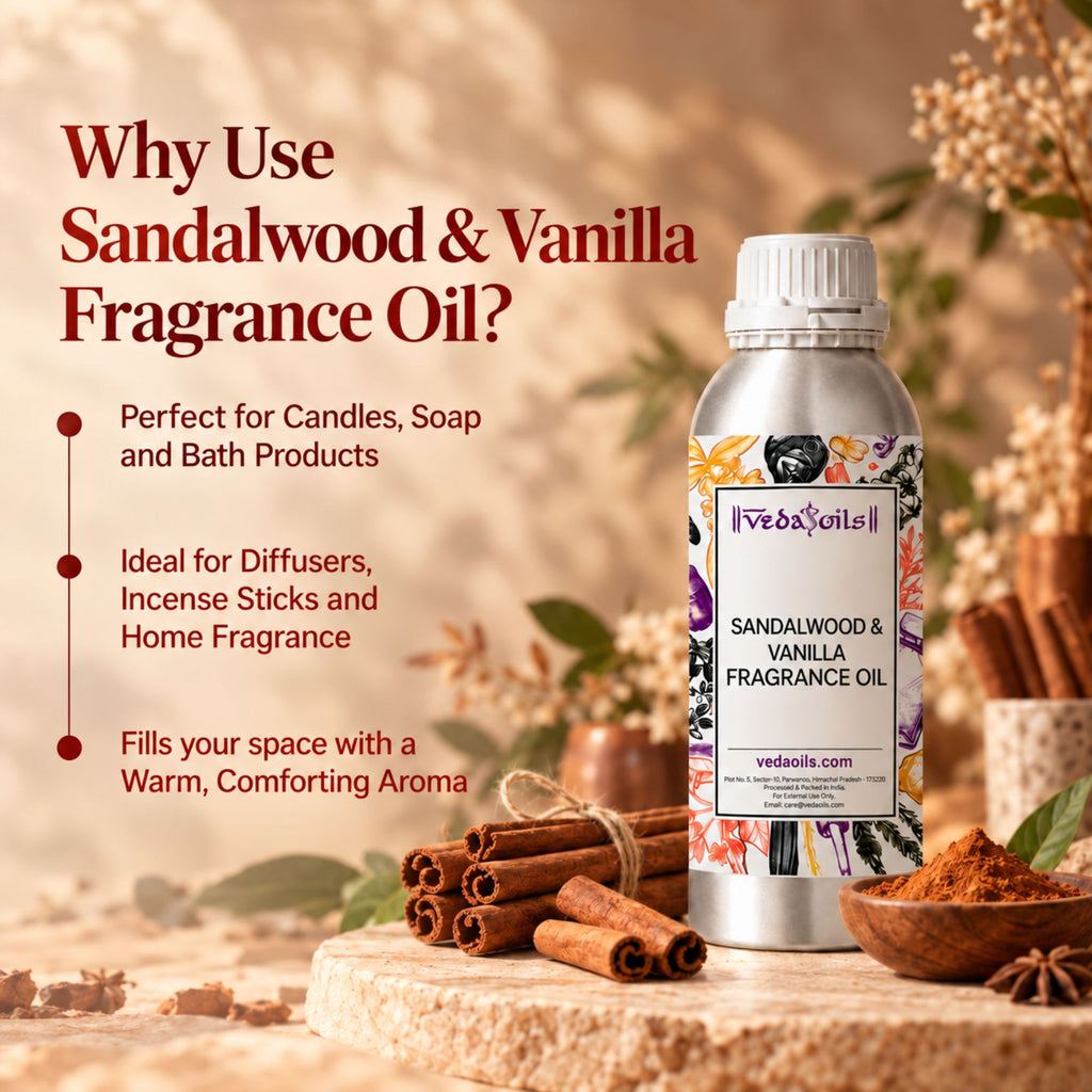 Sandalwood & Vanilla Fragrance Oil for soap & candles