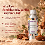 Sandalwood & Vanilla Fragrance Oil for soap & candles