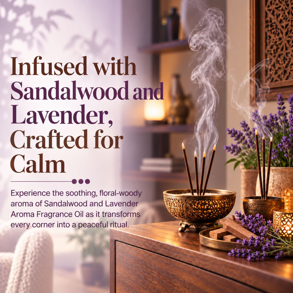 Sandalwood Lavender Aroma Fragrance Oil for Incense Sticks