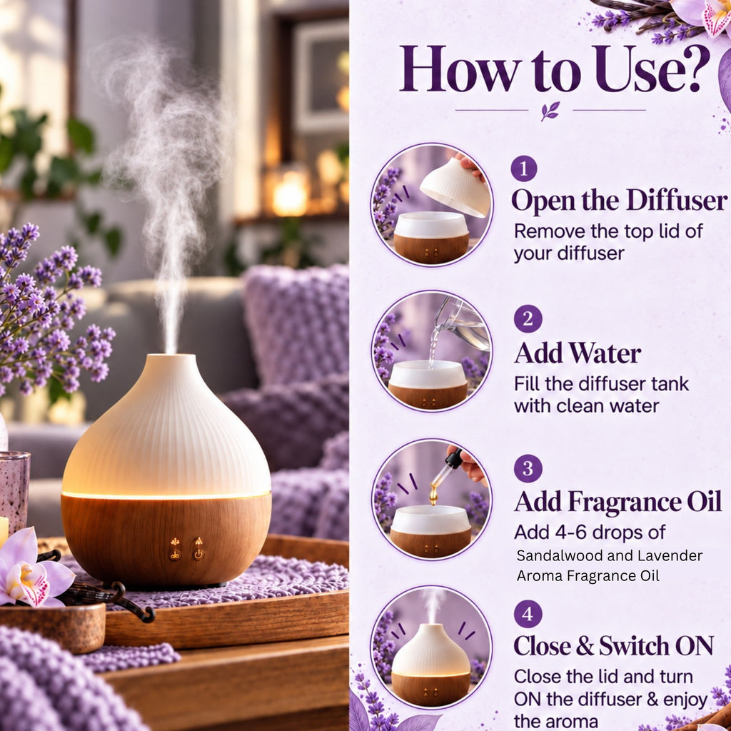 How to Use Sandalwood and Lavender Aroma Fragrance Oil