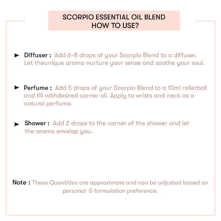 How to use Scorpio Essential Oil Blend