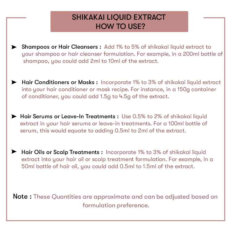 How to use Shikakai Liquid Extract