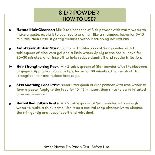 How to Use Sidr Powder