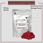 Matte Maroon Soap Color Packaging