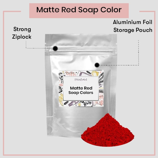 Matte Red Soap Color Packaging