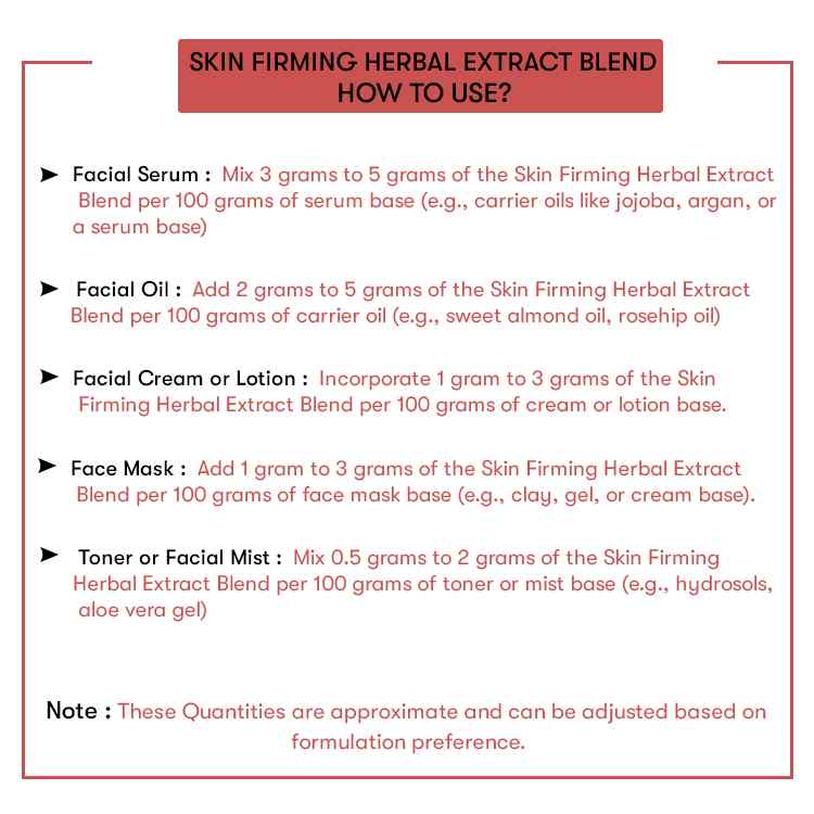 How to use Skin Firming Herbal Extract Blend