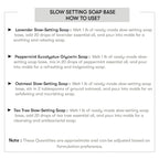 Slow Setting Transparent Soap Base Uses