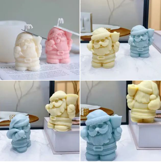 3D Christmas Santa Silicone Mold - Premium Quality Mold
