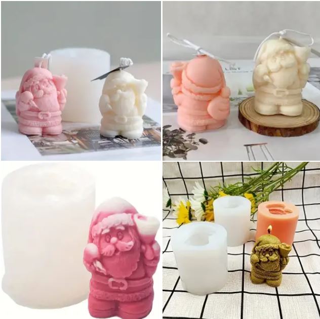 3D Christmas Santa Silicone Mold - Premium Quality Mold
