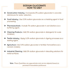How to Use Sodium-Gluconate