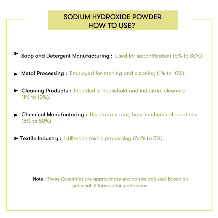 How to Use Sodium Hydroxide Powder