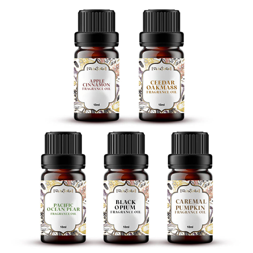 5 Spicy Fragrance Oils Sample Kit - 10 Ml Each