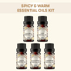 Spicy and Warm Essential Oils Kit pack