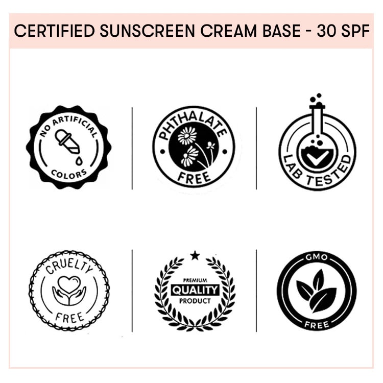 Sunscreen Cream Base Certified