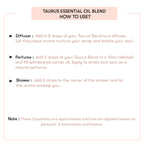 How to use Taurus Essential Oil Blend