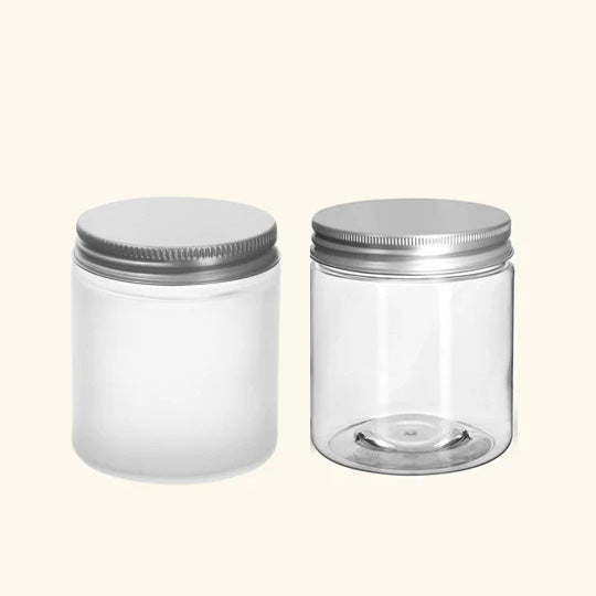 Transparent + Frosted Candle Jar
