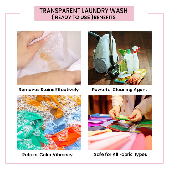 Transparent Laundry Wash  ( Ready to Use )
