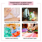 Transparent Laundry Wash  ( Ready to Use )